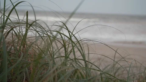 Beach on cloudy day 動画素材 128140894