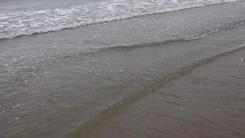Beach on a cloudy day Stock Footage 339619136