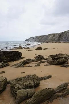 The beach in the coast Stock Photos
