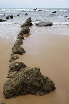 The beach in the coast Stock Photos