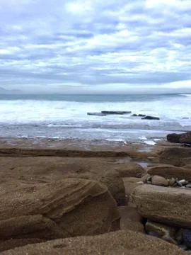 The beach in the coast Stock Photos