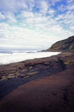 The beach in the coast Stock Photos