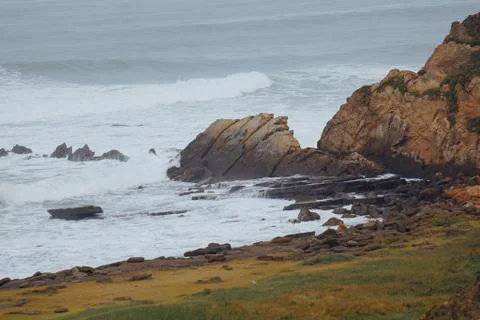 The beach in the coast Stock Photos