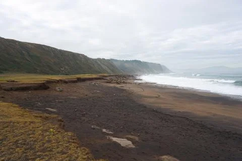 The beach in the coast Foto stock