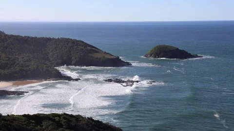 Beach coastline Stock Footage 313342084