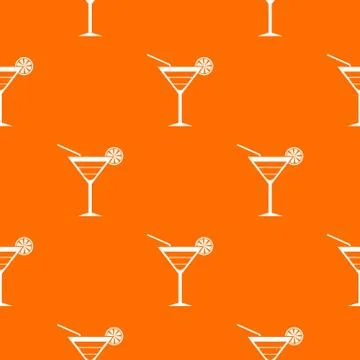 Beach cocktail pattern seamless Stockillustratie