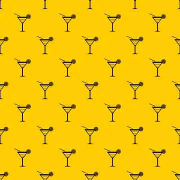 Beach cocktail pattern vector Stock Illustration