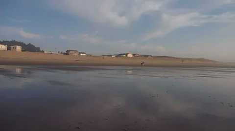 Beach Community Sunset Drive Stock Footage 34255844