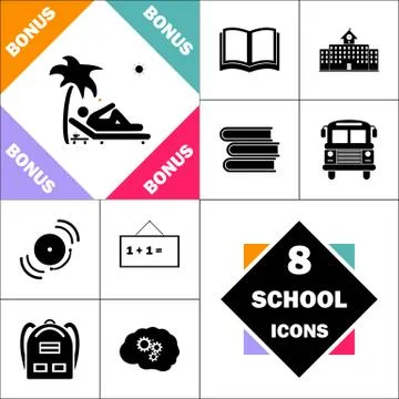 Beach computer symbol Stock Illustration