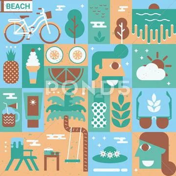 Beach Concept Illustration