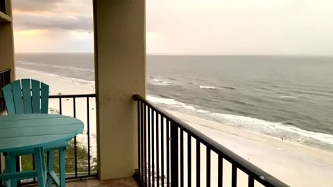 Beach Condo Sunrise  Timelapse  Stock Footage 280147843