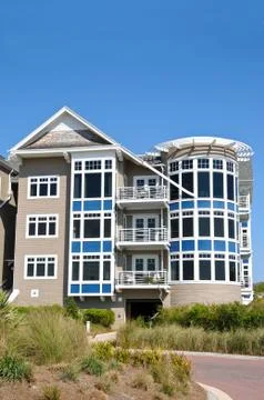 Beach Condos Stock Photos