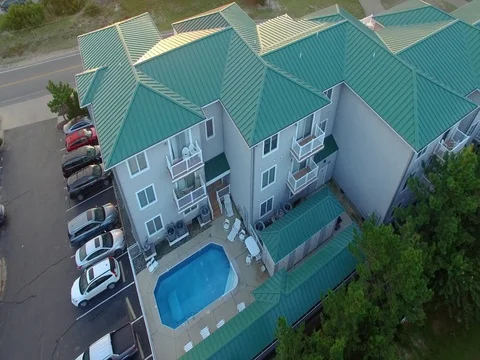 Beach Condos at Sandbridge Virginia Beach Stock Footage 79212321