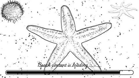 Beach content loading screen 스톡 동영상 313159617