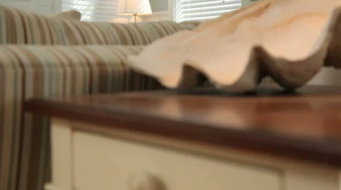 Beach cottage interior, dolly movement Video stock 61665003