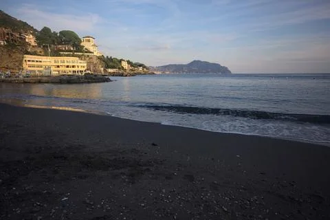 Beach in a cove Stock Photos