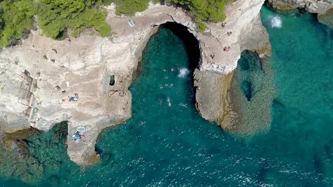 Beach in Croatia Stock Footage 126891434