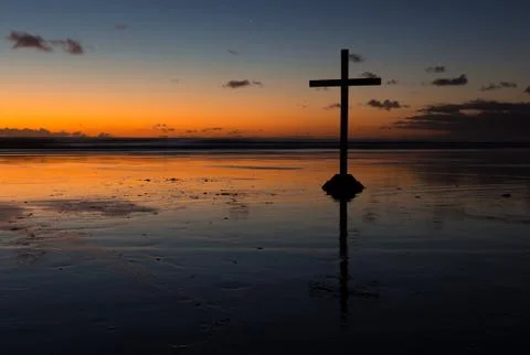 Beach cross Stock Photos