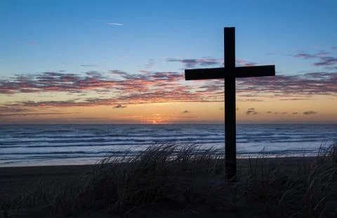 Beach cross Stock Photos