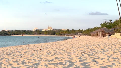 Beach in Cuba Stock Footage 285432523