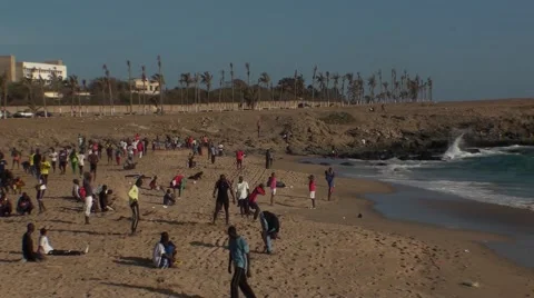 The beach of Dakar Senegal Stock Footage 52538683