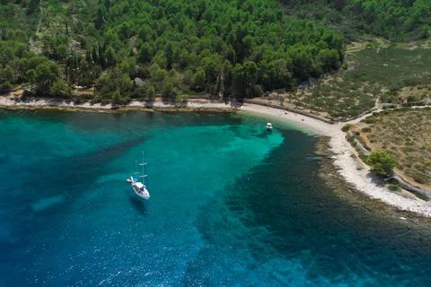Beach in Dalmatia-0804 Foto stock