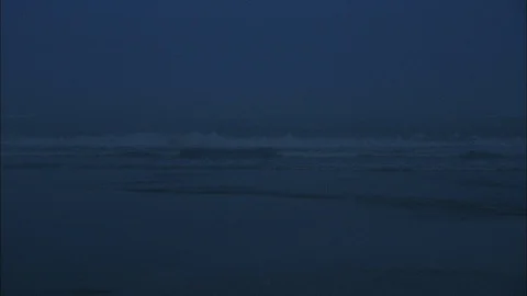 Beach in the dark Stock Footage 87746358