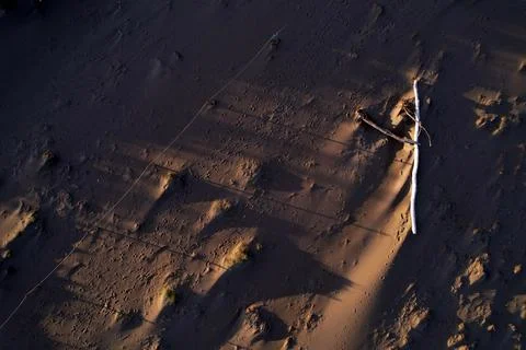 Beach in dark Stock Photos