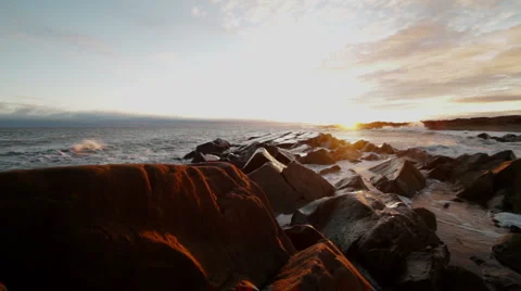 Beach Dawn 02 Stock Footage 955553