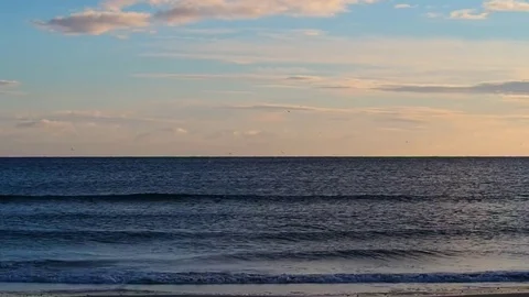 Beach at dawn Stock Footage 82662582
