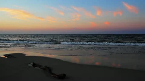 Beach Dawn Loop Stock Footage 21227249