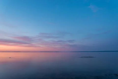 Beach at dawn Stock Photos