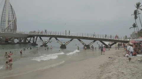 Beach Day Stock Footage 129406415