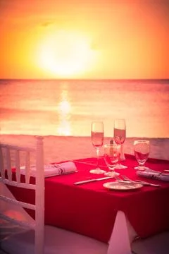Beach Dining Stock Photos