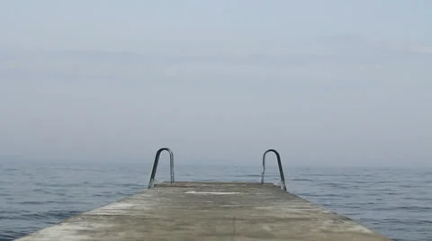 Beach Diving Dock Video stock 25494611