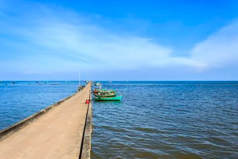 Beach dock Stock Photos