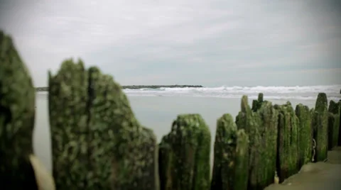 Beach Dolly RIGHT Stock Footage 37154179