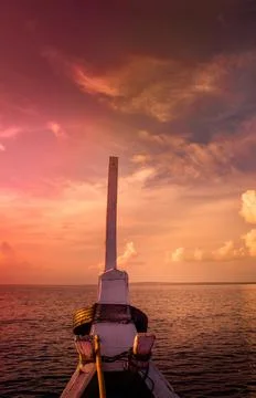 Beach with a dramatic and beautiful sky Stock Photos