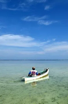 Beach with a dramatic and beautiful sky Foto stock