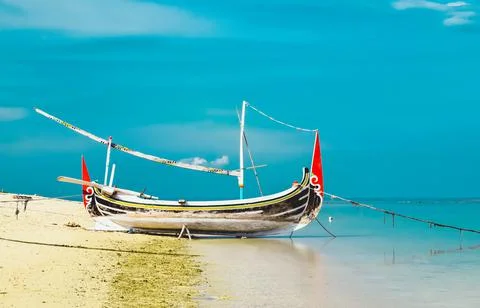 Beach with a dramatic and beautiful sky Foto stock