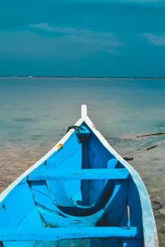 Beach with a dramatic and beautiful sky Stock Photos