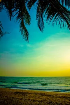 Beach in dream Stock Photos