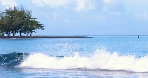 Beach dream with wave Video stock 97703163