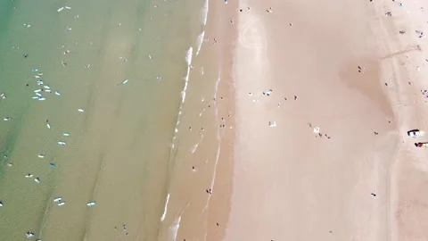 Beach Drone England Stock-Footage 204914257