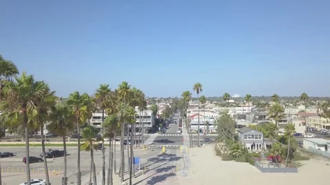 Beach Drone Footage Stock Footage