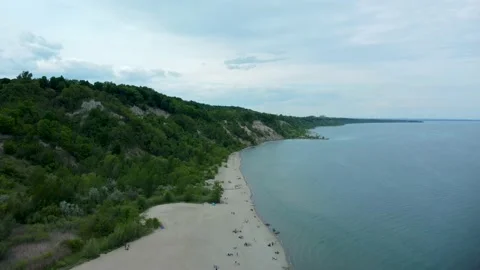 Beach Drone Shot | Ariel Beach | Forest | Ariel Forest | Lake | Beach Stock Footage 230197457