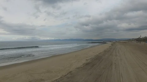 Beach Drone Shot Stock Footage 105938384