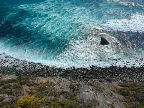 Beach Drone Shot Stock Photos