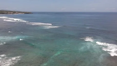 Beach drone video Stock Footage 197556124