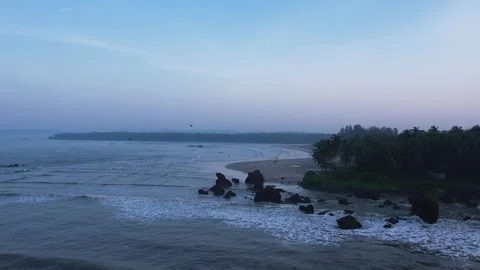 Beach drone video Vídeos de archivo 265744734